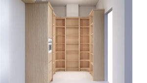 3D rendering of pantry millwork